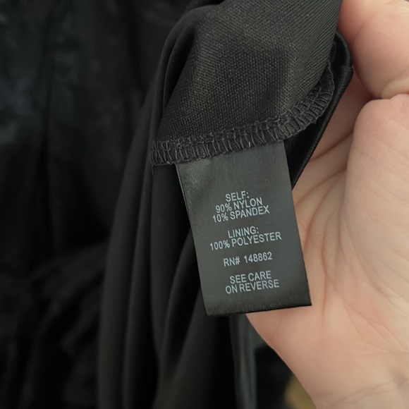 Torrid Plus Size Black Lace Wrap Dress - Picture 5 of 5